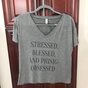 Phi Sigma Sigma Gray V-neck